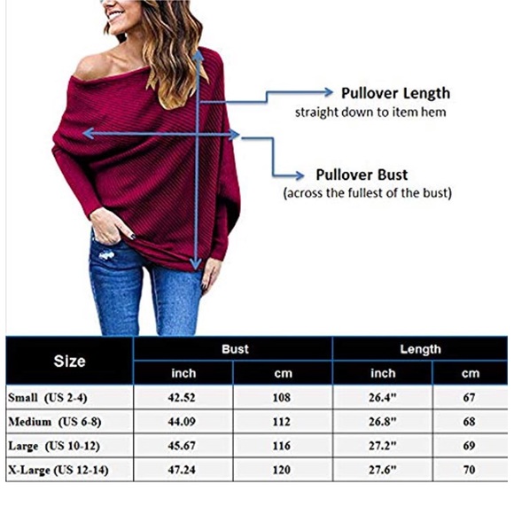 Beautiful women off shoulder loose sweater - Picture 8 of 8